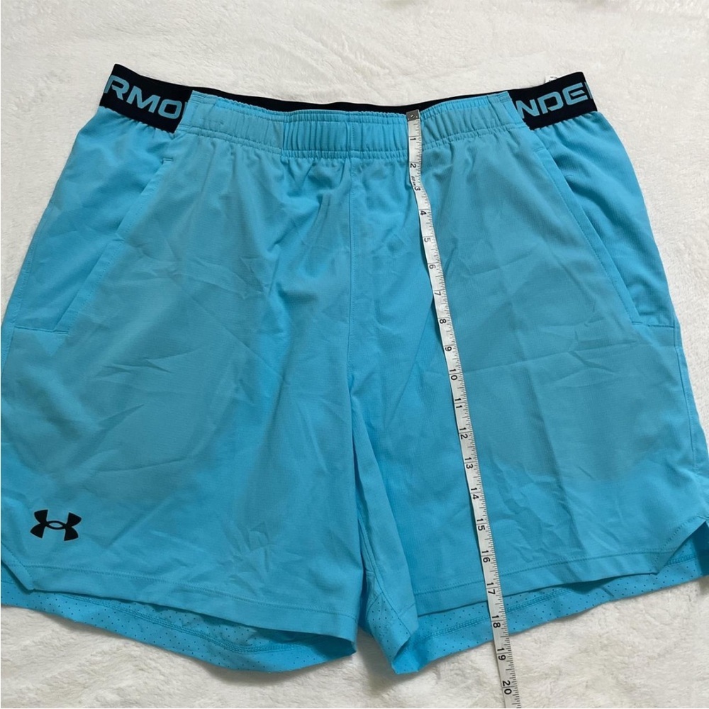 Under Armour Men's Light Blue Athletic Shorts - Picture 3 of 7